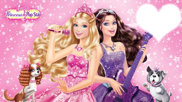 Barbie a Princesa e a Popstar Φωτομοντάζ