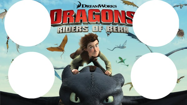 how to train your dragon Photo frame effect