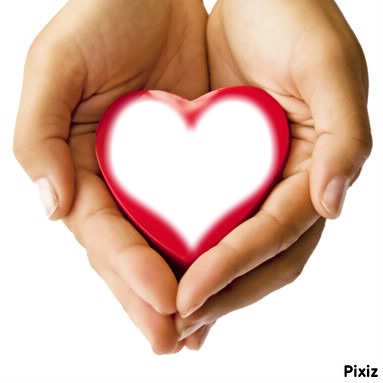 heart in hands Fotomontaža