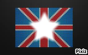 england drapeau Montaje fotografico