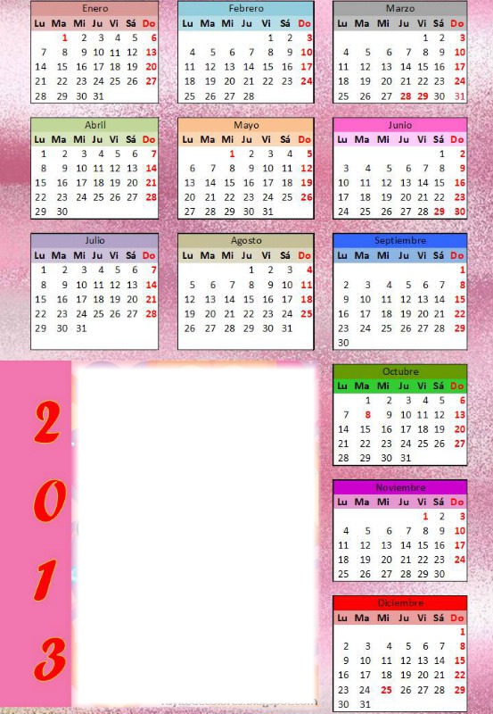 Calendario.:$ Fotomontagem