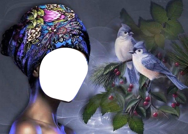 Bird Lady Fotomontage