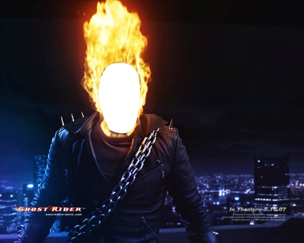 GHOST RIDER 02 Photo frame effect
