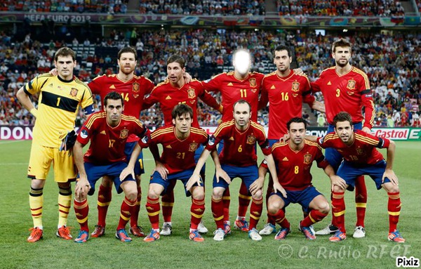 Espagne euro 2012 Fotomontáž