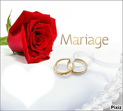 mariage Photo frame effect