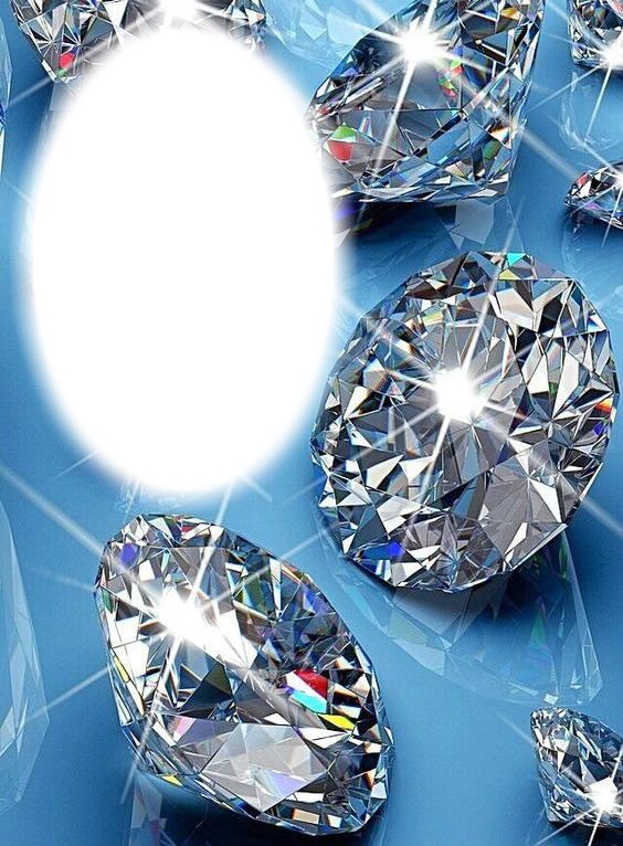 Diamants-pierres précieuses Photo frame effect