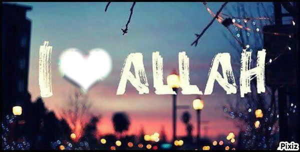 I Love Allah Fotomontage