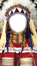 Red Indian Photo frame effect