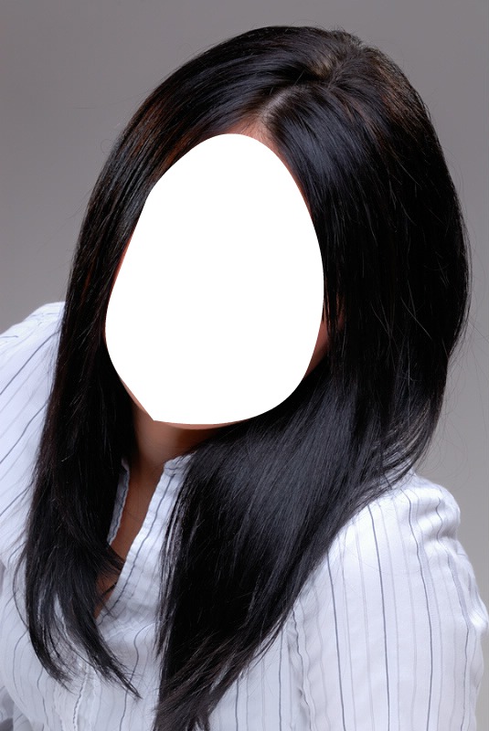 black hair Φωτομοντάζ