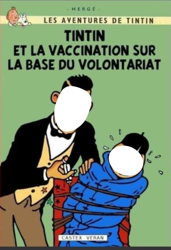Vaccin covid-19 piqûre Photomontage
