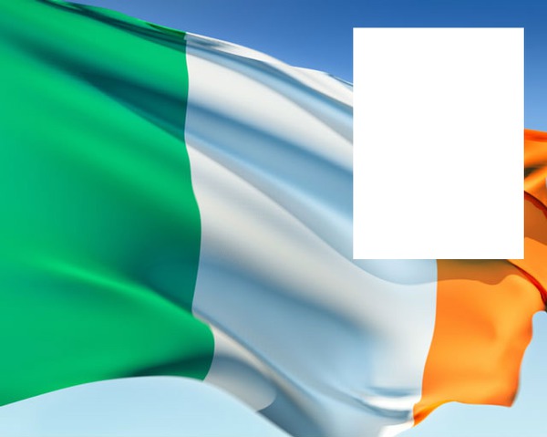 Ireland flag Photomontage