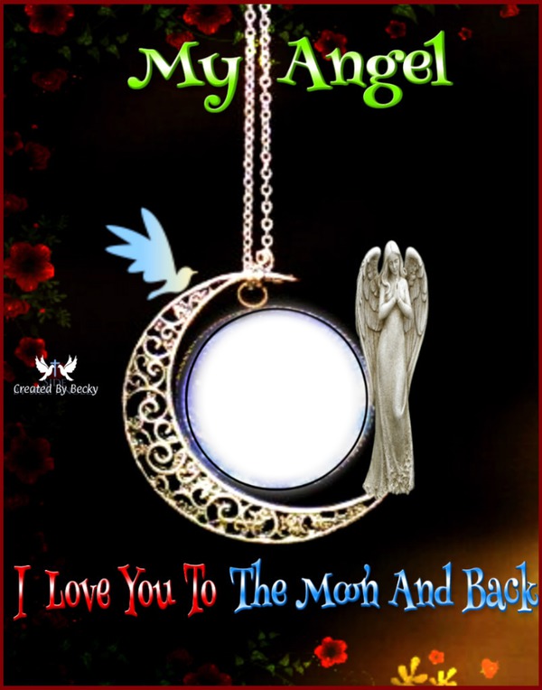 love you to the moon an back Photomontage