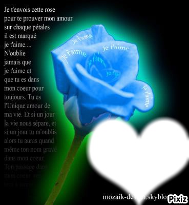 rose bleu Fotomontažas