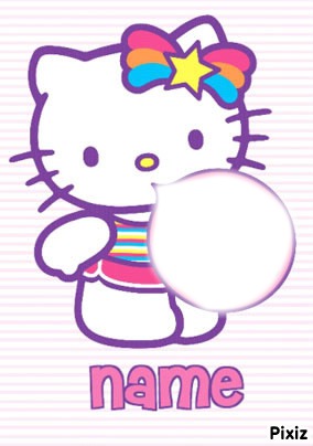 hello kitty フォトモンタージュ