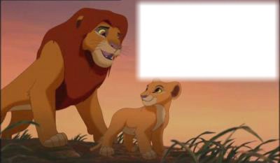 le roi lion 2   simba et kiara Photo frame effect