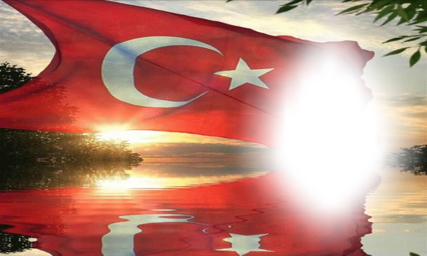türk bayrak Photo frame effect