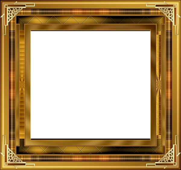 1. cadre dorée Фотомонтажа