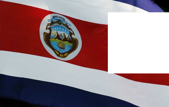 Costa Rica Bandera Montaje fotografico