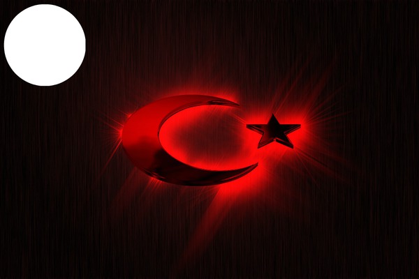 türk bayragı Photo frame effect