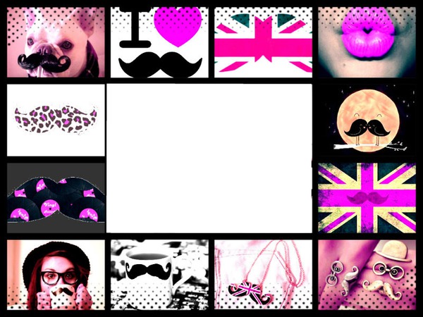 Moustache ! I LOVE <3 Fotomontage