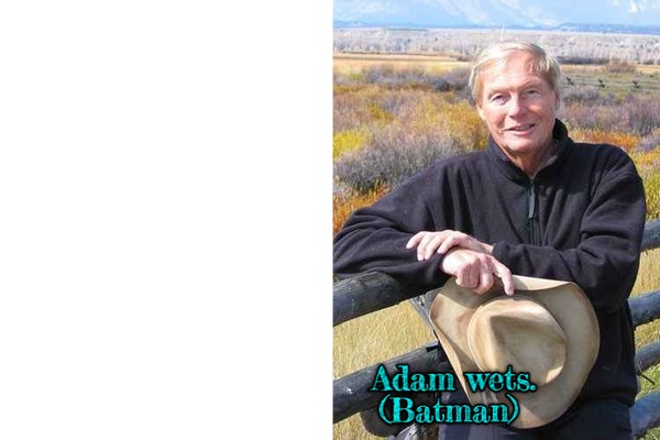 BATMAN - Adam West. Pioneiro Fotomontagem