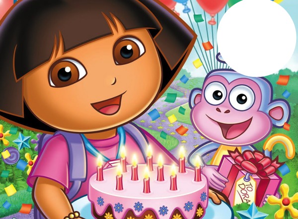 Dora Cake Фотомонтажа