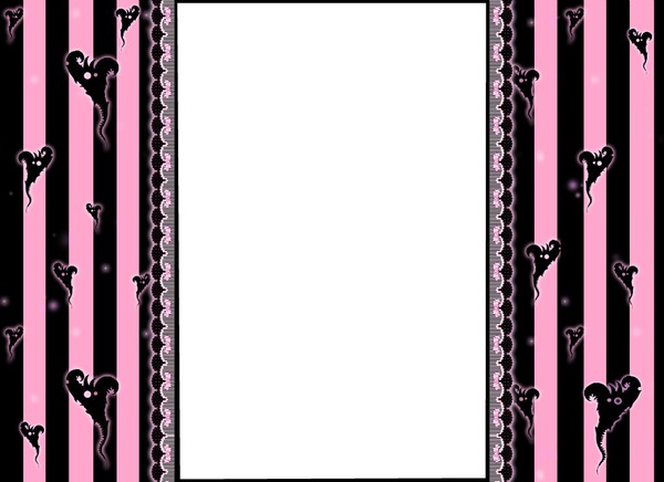 cadre rose et noir Photo frame effect