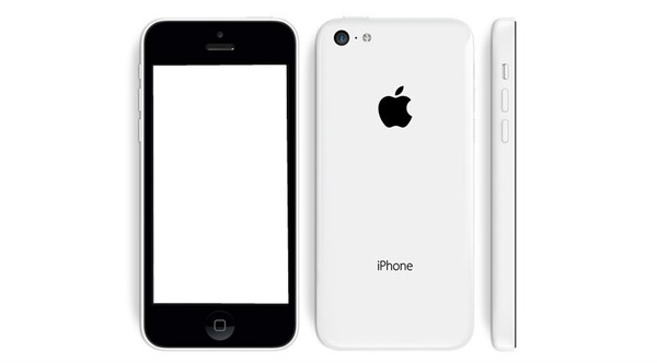 iPhone 5c White Photomontage