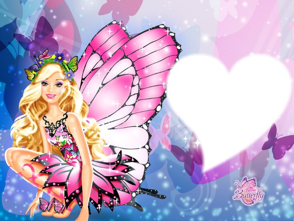 Barbie Mariposa Fotomontage