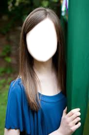 14 yaşında kız yüzü Фотомонтаж