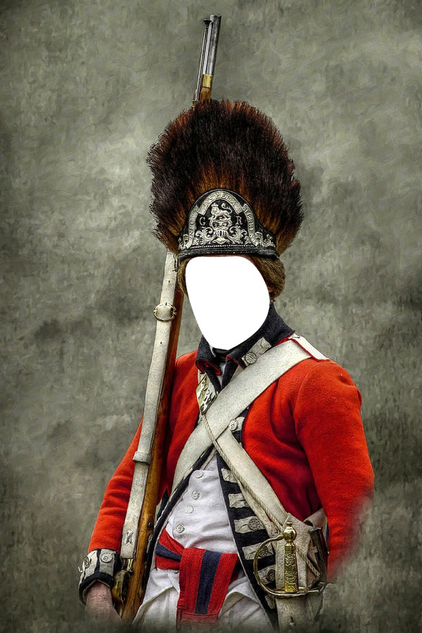 British soldier Photomontage