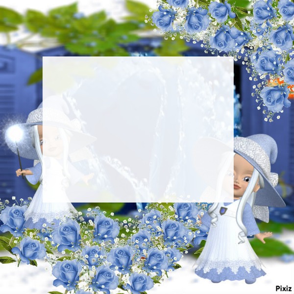 petites fées bleues Photomontage