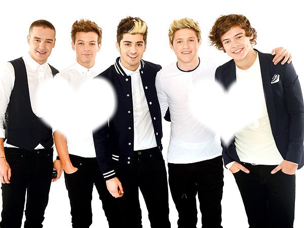 One Direction Black And With 2 Fotomontagem