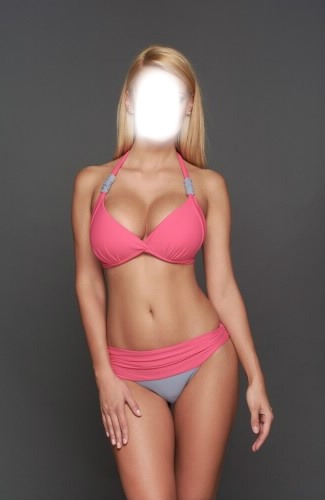 bikinis lány Fotomontáž