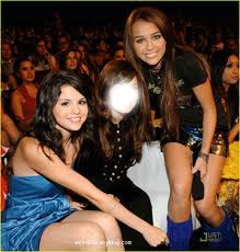 You With Selena Gomez And Miley Cyrus Photo frame effect