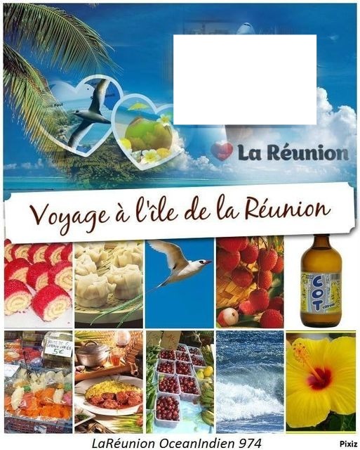 Voyage a l'ile de la Réunion Φωτομοντάζ