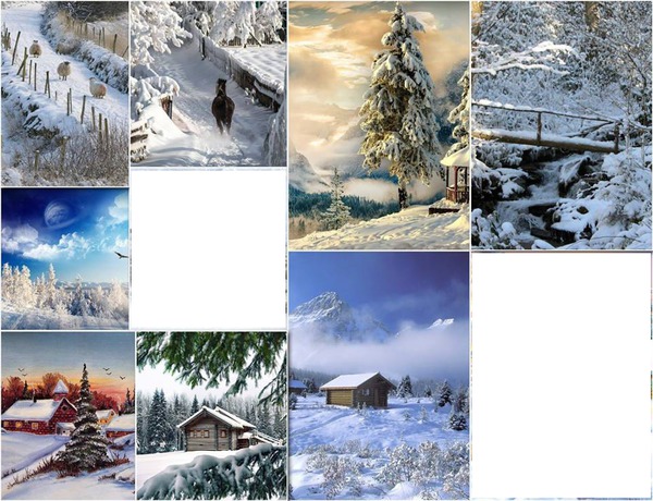 neige Photomontage
