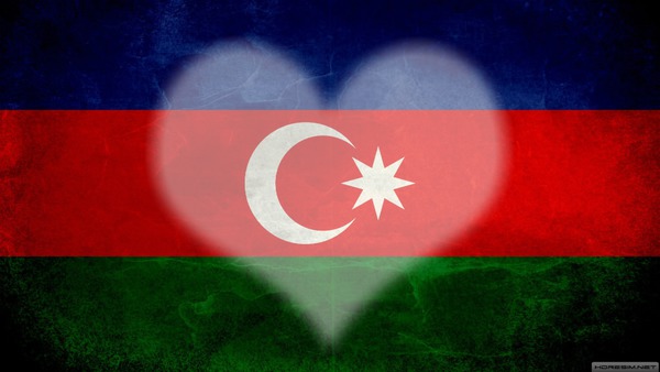 azerbaycan bayrak Fotomontage