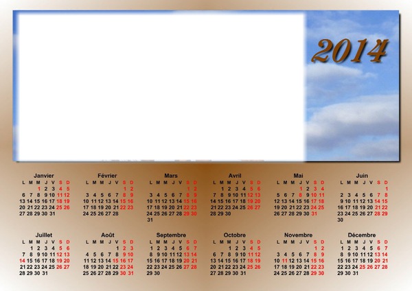 calendrier Fotomontaż