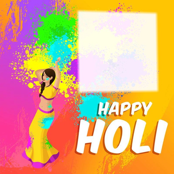 happy holi Fotomontage