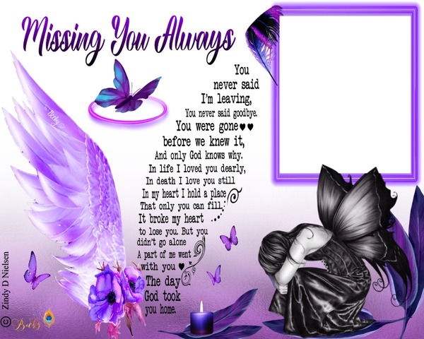 MISSING YOU ALWAYS Photo frame effect
