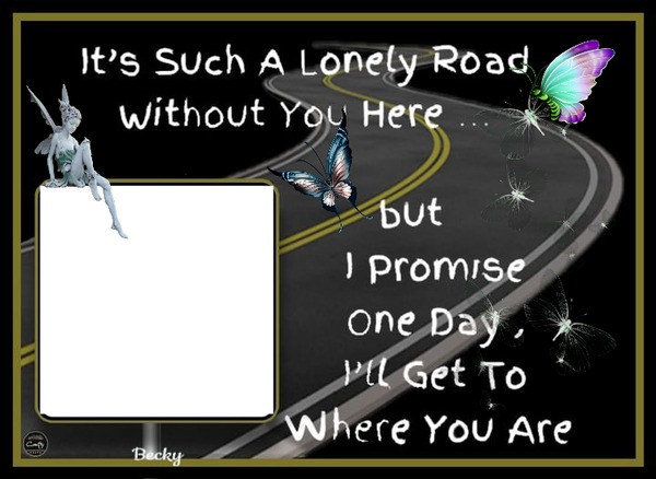 irs such a lonely road Photo frame effect