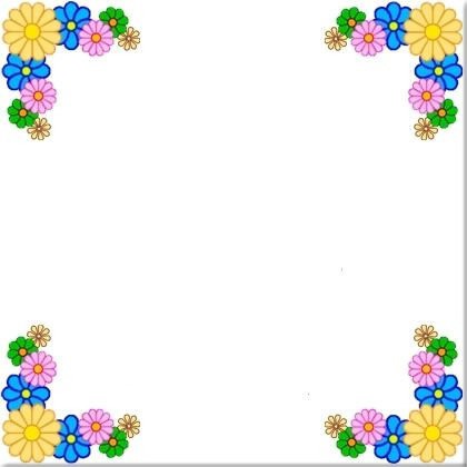 flower frame Fotomontaggio