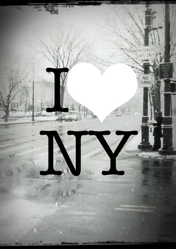 I LOVE NEW YORK Photo frame effect