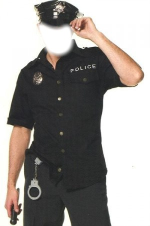 policier Fotomontage