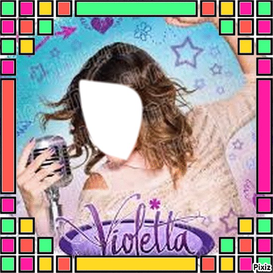 face of violetta Photo frame effect