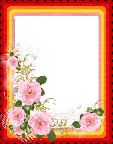Cc marco con rosas Fotomontáž