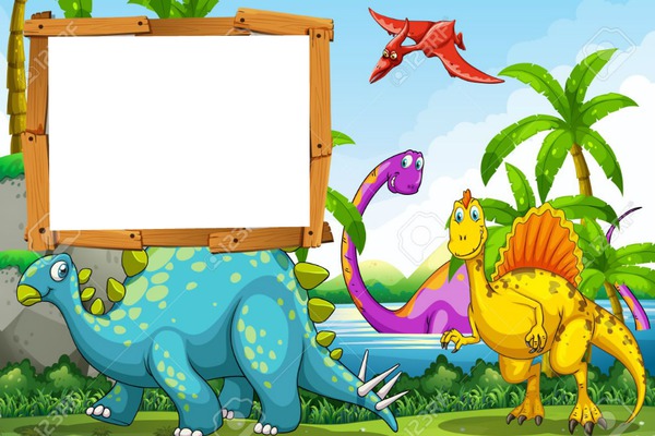 dinosaurios Photo frame effect
