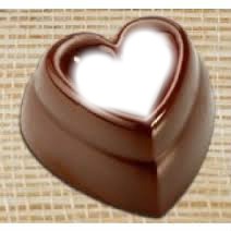 corazon chocolate Fotomontaggio