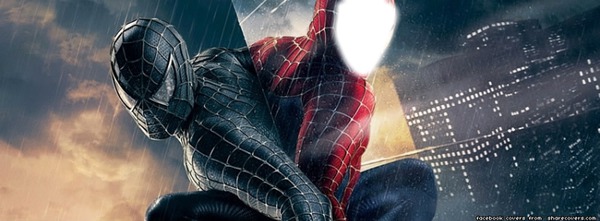 Spiderman Timeline Cover Fotomontagem